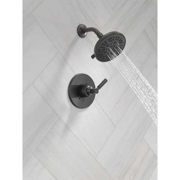 Lorna Single Handle 5-Spray Shower Faucet 1.75 GPM with Pressure Balance in Matte Black