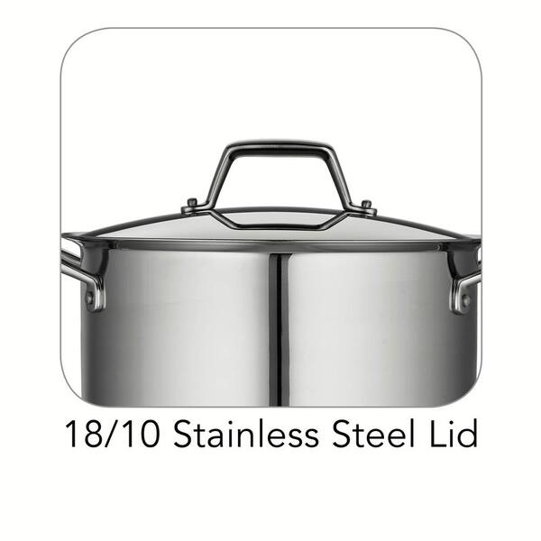 Tramontina Gourmet Prima Stainless Steel 6-Quart Covered Sauce Pot
