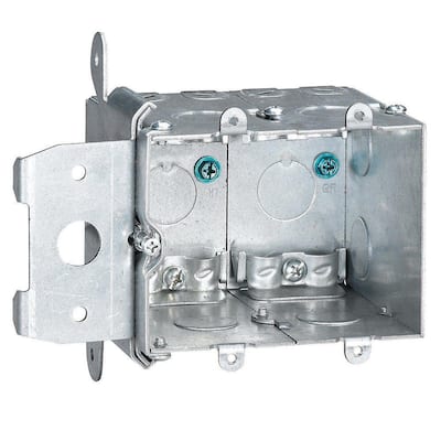 box steel electrical gang metal adjustable case metallic outlet boxes cu switch 3r depth brackets standard lowes menards per enlarged