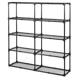 5-SHELF WIRE RACK IN BLACK (2PACK)