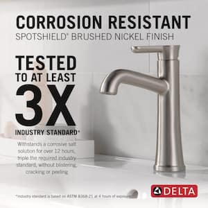 Greydon Single Handle Single Hole Bathroom Faucet in Spotshield Brushed Nickel