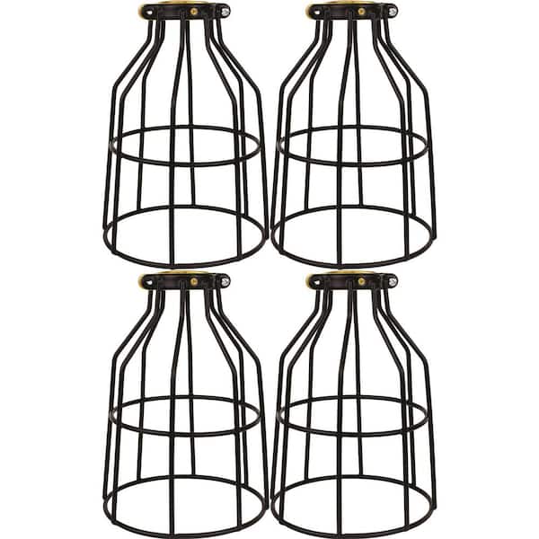 Adamax Lamp Guard for Light Bulbs, Vintage Bulbs, Edison Light Bulb Guard (4-Pack)