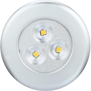 Lite N UP Battery Powered LED White Puck Light (2-Pack)