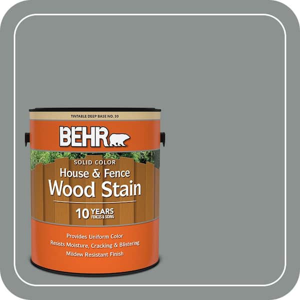 1 gal. #SC-125 Stonehedge Solid Color House and Fence Exterior Wood Stain