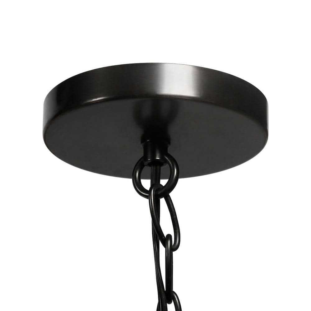 Westford Coastal Industrial 11" Brass & Seeded Glass Pendant