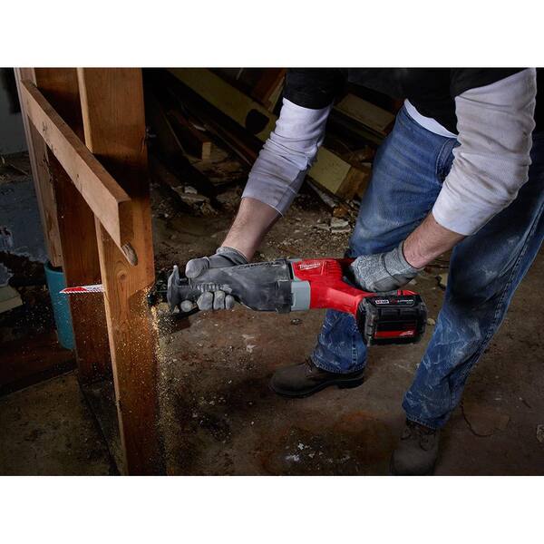Milwaukee - M18 18V Lithium-Ion Cordless SAWZALL Reciprocating Saw W/(1) 3.0Ah Batteries, Charger, Hard Case