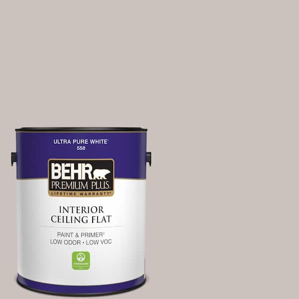 BEHR PREMIUM PLUS 1 gal. #N140-2 Chicago Fog Ceiling Flat Interior Paint