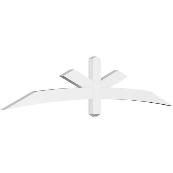 Ekena Millwork Alberta 84 in. W x 17.5 in. H x 2 in. D Signature Polyurethane Bracket