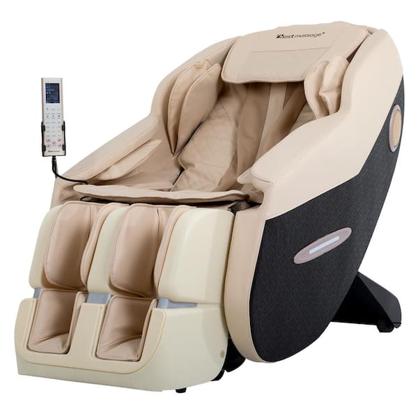 TITAN Pro 8500 Series Tan Faux Leather Reclining 2D Massage Chair with Zero  Gravity, Foot and Calf Massage, Heated Seat TP-8500CREAM - The Home Depot