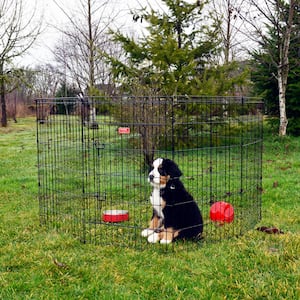 Around 0.0007-Acre Metal Wireless Big Coverage Area Pet Fence Playpen for  Dogs