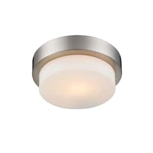 Maddox Collection 1-Light Pewter Flush Mount