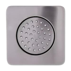 4.13 in. Fixed Shower Head with Adjustable Spray in Brushed Nickel