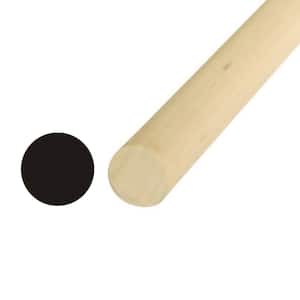 48 in. x 1 -1/4 in. Wood Round Dowel