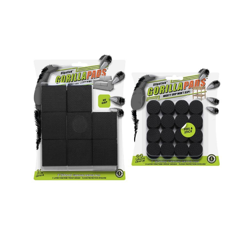 GorillaPads 2 in. Square and 1 in. Round Gripper Pads (48-pack) price history on PriceWatchPro