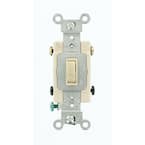 15 Amp Single-Pole Toggle Framed 4-Way AC Switch, Light Almond