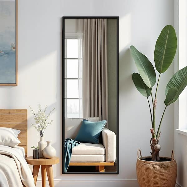 Lumioca Black 19 in. W x 56 in. H Simple Rectangle Aluminum Frame