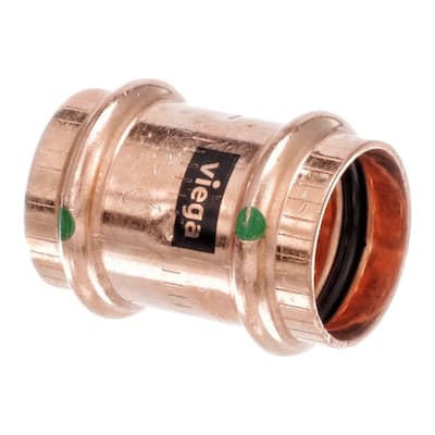 ProPress 1 in. Press Copper Coupling Fitting with Stop