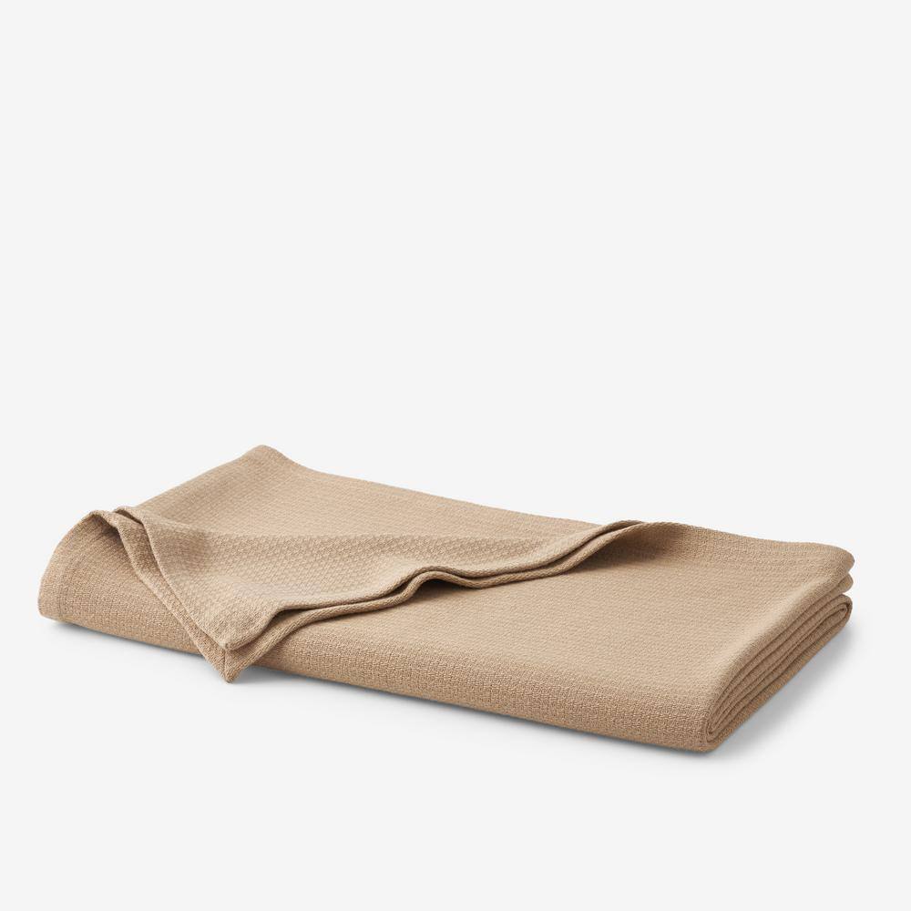 Cotton Weave Sand Solid Full/Queen Woven Blanket price history on PriceWatchPro