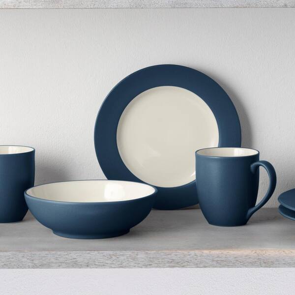 Noritake Colorwave Blue 4-Piece (Blue) Stoneware Rim Place Setting