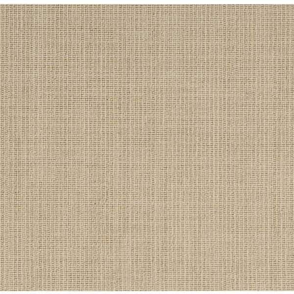 Natural Harmony 6 in. x 6 in. Loop Carpet Sample - Modish Outlines - Color Sand