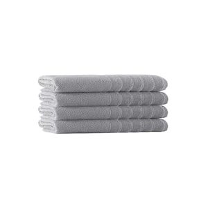 Veta 4-Pieces Silver Turkish Cotton Hand Towels