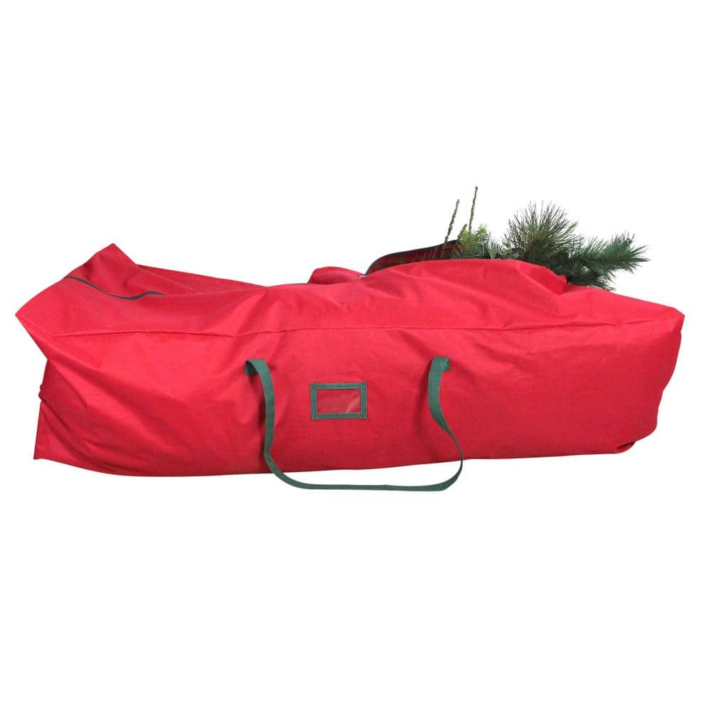 Northlight 7.5 ft. Red and Green Rolling Artificial Christmas Tree Storage Bag