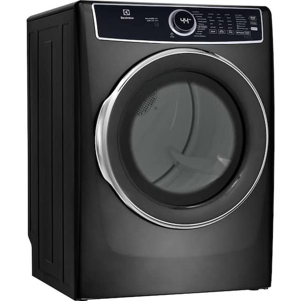 8.0 Cu. Ft Front Load Perfect Steam Electric Dryer with LuxCare Dry and Instant Refresh in Titanium