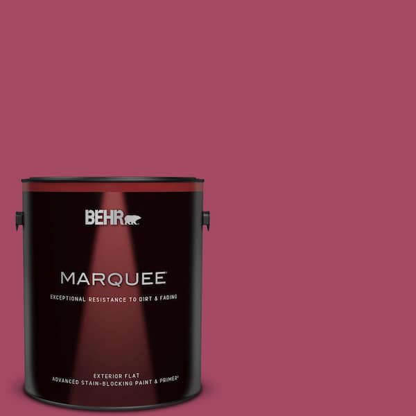 BEHR MARQUEE 1 gal. #120D-5 Glazed Raspberry Flat Exterior Paint & Primer