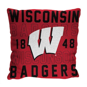 NCAA Wisconsin Stacked Pillow