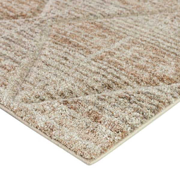 Carmona Abstract Parchment 8 ft. x 10 ft. Rug