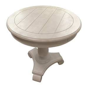 Lina 26 in. Beige Round End Table
