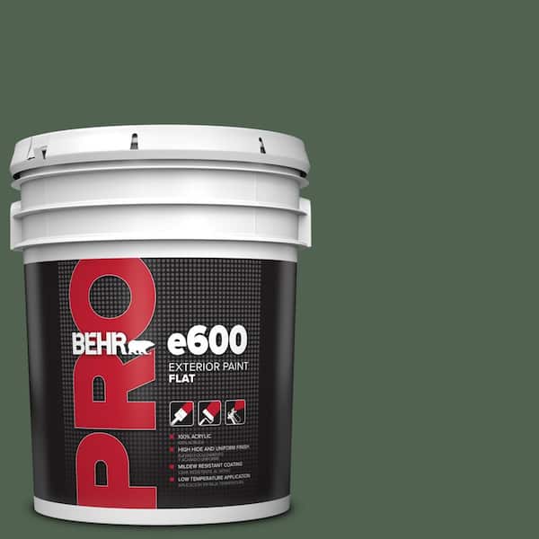 BEHR PRO 5 gal. #BXC-60 Pasture Green Flat Exterior Paint