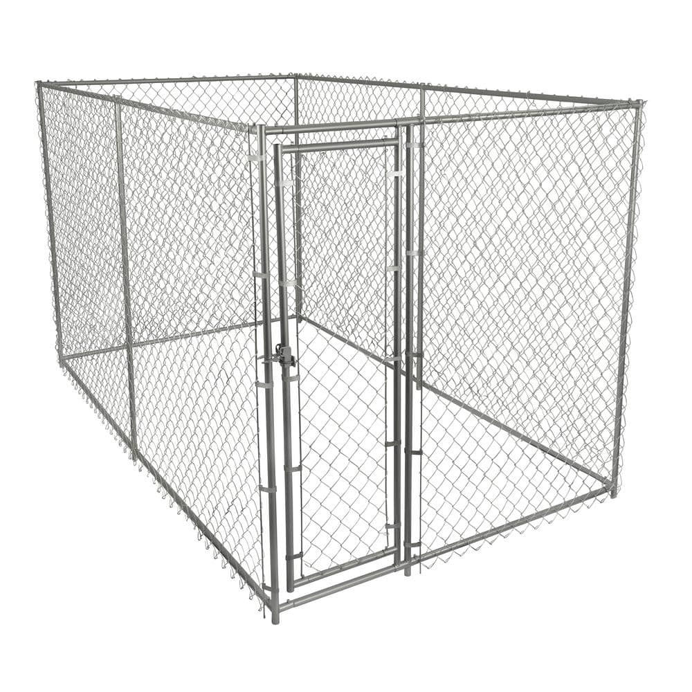 naakt Moeras 鍔 PRIVATE BRAND UNBRANDED 6 ft. x 10 ft. x 6 ft. Outdoor Chain Link Dog Kennel  308595B - The Home Depot