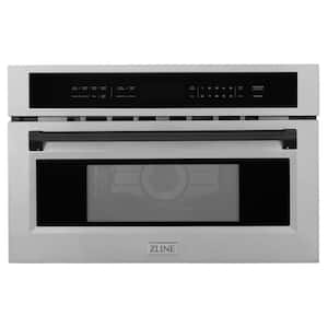 Autograph Edition 30 in. 1000-Watt Built-In Microwave Oven in Fingerprint Resistant Stainless Steel & Matte Black