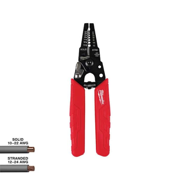 Milwaukee 10-24 AWG Compact Wire Stripper/Cutter with Comfort Grip