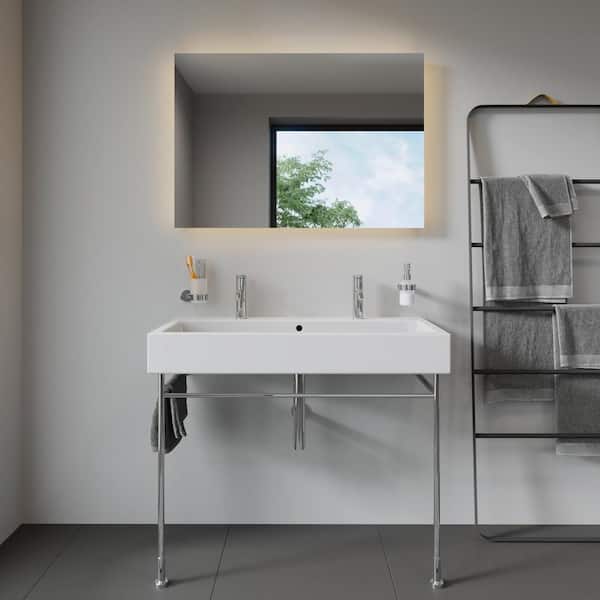 Vero 6.88 in. Wall-Mounted Rectangular Bathroom Sink in White