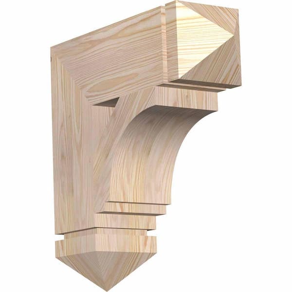 Ekena Millwork 5.5 in. x 20 in. x 20 in. Douglas Fir Imperial Arts and Crafts Smooth Bracket