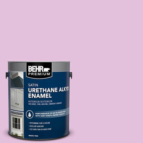 BEHR PREMIUM 1 gal. #P110-2 Girl Talk Urethane Alkyd Satin Enamel Interior/Exterior Paint