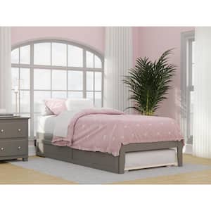 Colorado in Grey Twin Extra Long Bed with USB Turbo Charger and Twin Extra Long Trundle