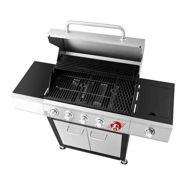 Dyna-Glo Natural Grill in Stainless Steel with TriVantage Multi-Functional Cooking System DGF481CRN-D The Home Depot