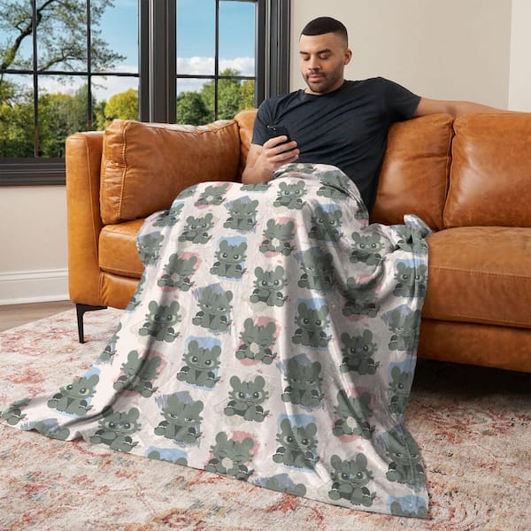 How to Train Your Dragon Many Emotions Multicolor Silk Touch Throw Blanket 40 x 50 in.