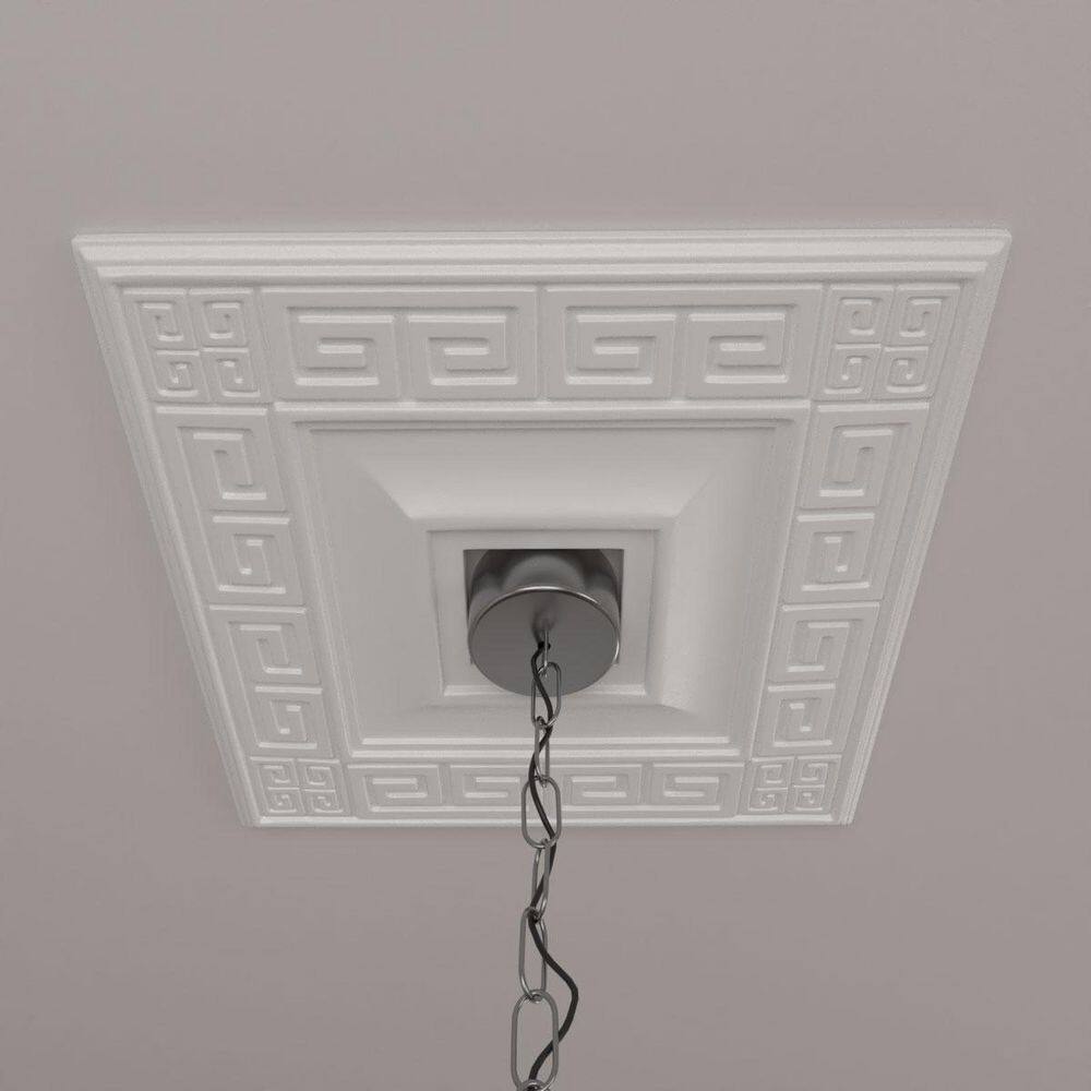 Eris 18'' Primed Square Ceiling Medallion