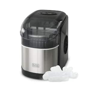 WELLFOR 26 lb. Portable Ice Maker in Silver with Ice Scoop and Detachable  Basket EP-HPY-24744US-SL - The Home Depot