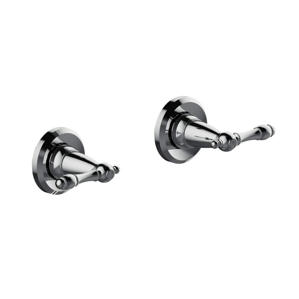 Polished Chrome Wall Mounted Bath and Shower Trim Set