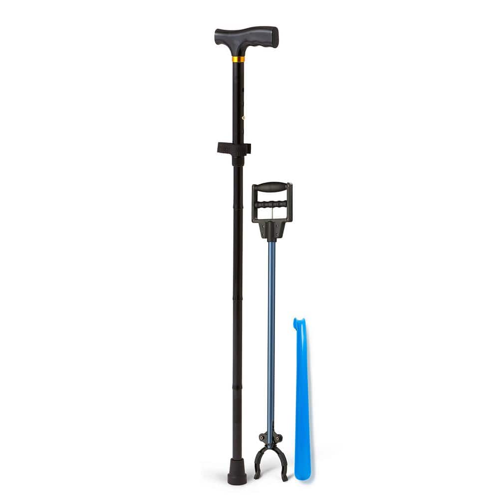 Mobility Kit for Caregivers, Seniors, and Adults Cane, Reacher