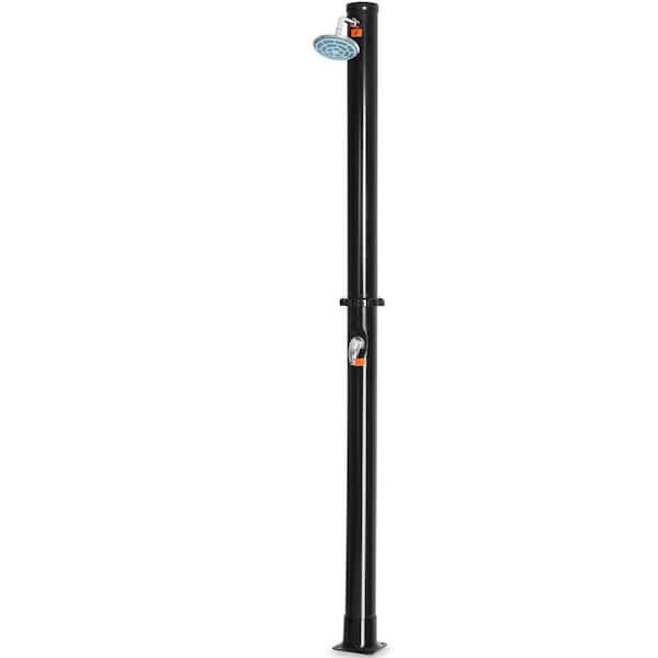 Costway 7.2 ft. 9.3 Gal. Solar Heated Shower with Adjustable Head and Foot  Tap Spigot in Grey NP10568 - The Home Depot