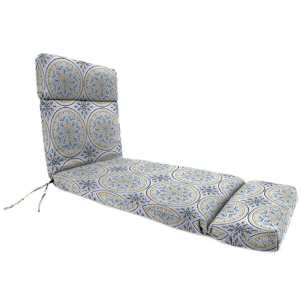 Jordan Manufacturing 75.5 in. L x 22 in. W x 4.75 in. T Rectangular Outdoor Chaise Lounge Cushion in Castille Multicolor