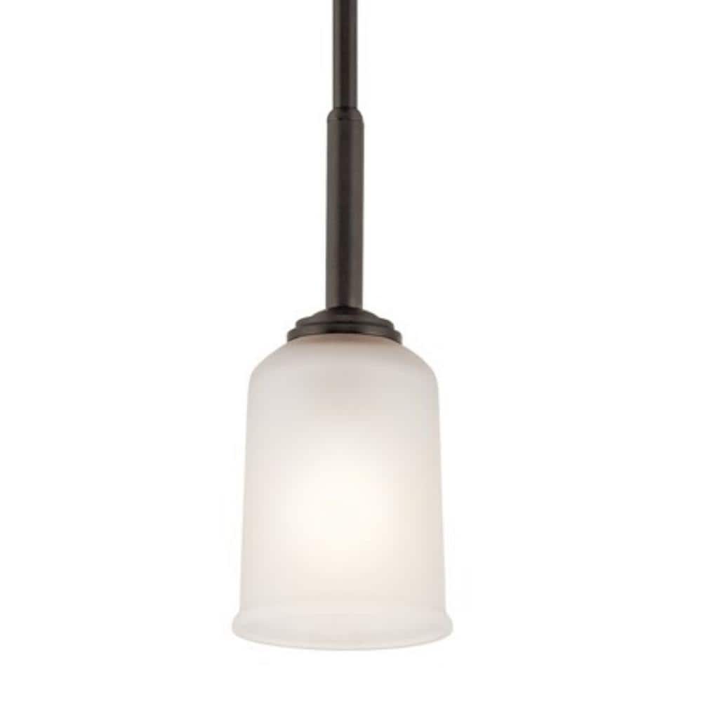 Olde Bronze Mini Pendant Light with Clear Glass Shade
