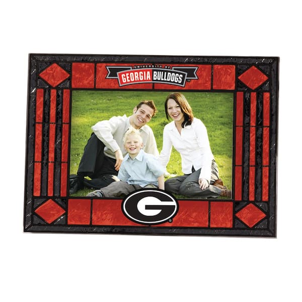 The Memory Company NCAA 4 in. x 6 in. Gloss Multicolor Art Glass Georgia Picture Frame