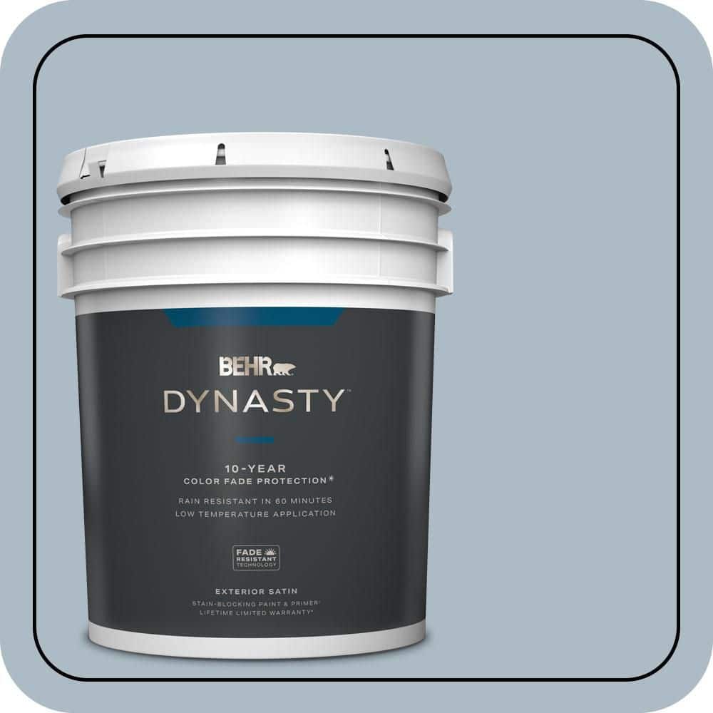 5 gal. #PPU14-12 Hazy Skies Satin Enamel Exterior Stain-Blocking Paint & Primer price history on PriceWatchPro